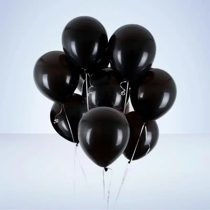 Svarta lustgas ballonger